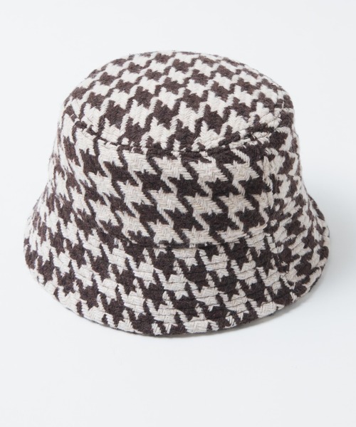 WEGO（ウィゴー）の「WEGO/千鳥柄ハット（ハット・レディース・ブラック/ブラウン・FREE）」の8枚目の写真
