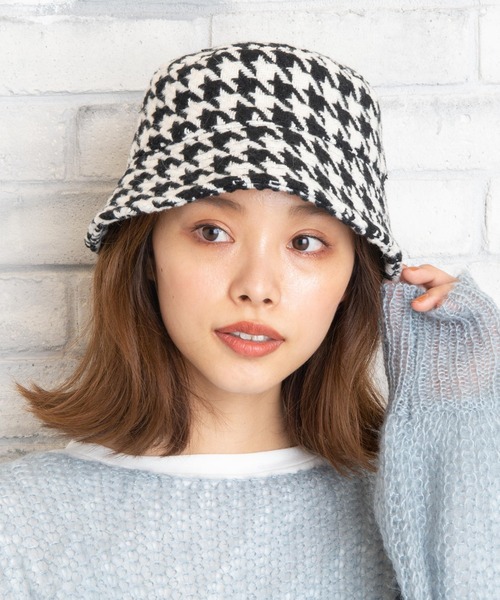 WEGO（ウィゴー）の「WEGO/千鳥柄ハット（ハット・レディース・ブラック/ブラウン・FREE）」の10枚目の写真
