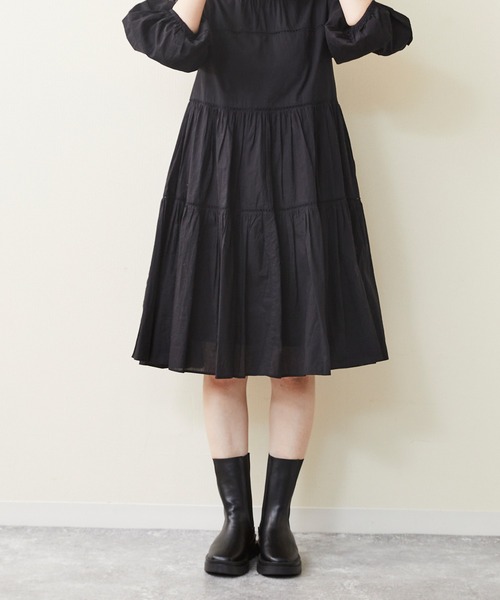 menue(メヌエ)の「トラックソール サイドゴアブーツ(ブーツ・レディース・ブラック/ダークブラウン・LL/S/M/L)」の3枚目の写真