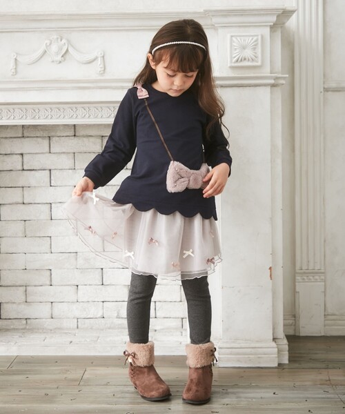 ANY(エニィ)の「ポシェット トレーナー(スウェット・キッズ・ライラック系/ネイビー系/ブラック系1・110/90/100/130/120)」の5枚目の写真