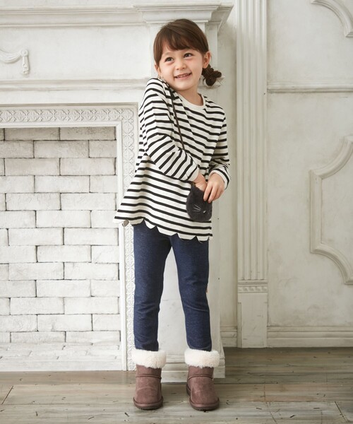 ANY(エニィ)の「ポシェット トレーナー(スウェット・キッズ・ライラック系/ネイビー系/ブラック系1・110/90/100/130/120)」の6枚目の写真