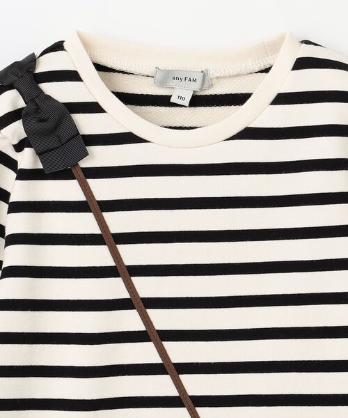 ANY(エニィ)の「ポシェット トレーナー(スウェット・キッズ・ライラック系/ネイビー系/ブラック系1・110/90/100/130/120)」の11枚目の写真