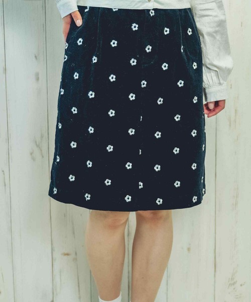 Hamble by Par Avion(ハンブルバイパラビオン)の「デイジースカート(スカート・レディース・アイボリー/ブラック・ONESIZE)」の10枚目の写真