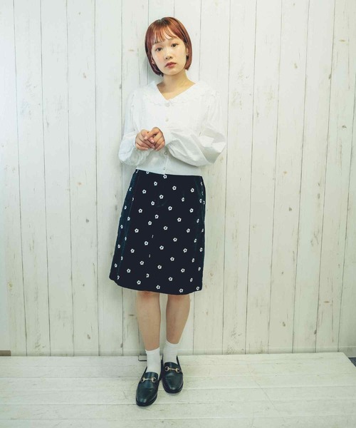 Hamble by Par Avion(ハンブルバイパラビオン)の「デイジースカート(スカート・レディース・アイボリー/ブラック・ONESIZE)」の19枚目の写真