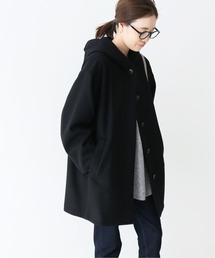 ソフトメルトンショートフードコート◇を使った人気ファッション