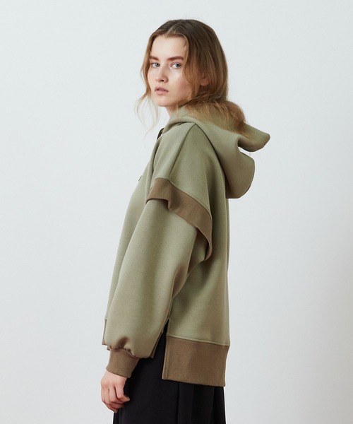 FRAPBOIS（フラボア）の「ダンボールパーカー（パーカー・レディース・ネイビー/グレー/カーキ・1/2）」の4枚目の写真