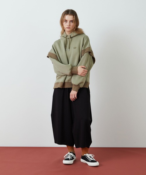 FRAPBOIS（フラボア）の「ダンボールパーカー（パーカー・レディース・ネイビー/グレー/カーキ・1/2）」の5枚目の写真