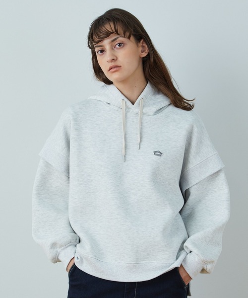 FRAPBOIS（フラボア）の「ダンボールパーカー（パーカー・レディース・ネイビー/グレー/カーキ・1/2）」の19枚目の写真