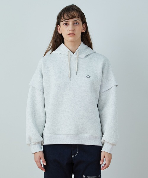 FRAPBOIS（フラボア）の「ダンボールパーカー（パーカー・レディース・ネイビー/グレー/カーキ・1/2）」の8枚目の写真