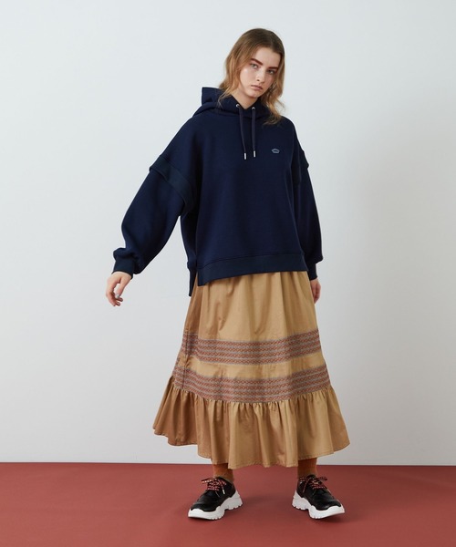 FRAPBOIS（フラボア）の「ダンボールパーカー（パーカー・レディース・ネイビー/グレー/カーキ・1/2）」の10枚目の写真