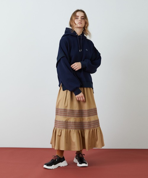 FRAPBOIS（フラボア）の「ダンボールパーカー（パーカー・レディース・ネイビー/グレー/カーキ・1/2）」の6枚目の写真