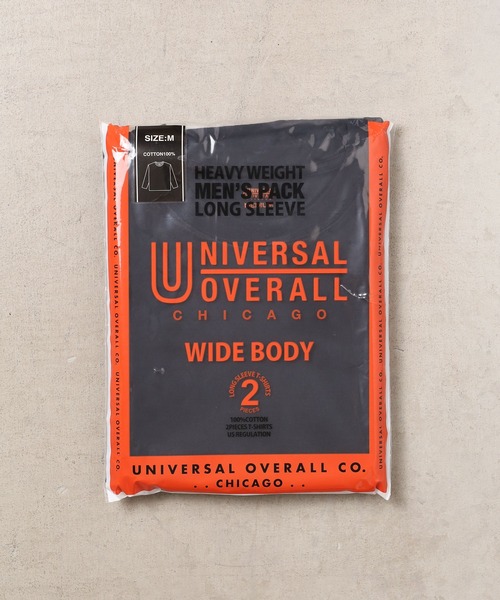 UNIVERSAL OVERALL(ユニバーサルオーバーオール)の「/UNIVERSAL OVERALL/WIDE HEAVY 2P L/S TEE(Tシャツ/カットソー・メンズ・ホワイト/ブラック・SMALL/MEDIUM/LARGE/X-LARGE)」の7枚目の写真