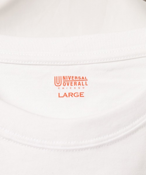 UNIVERSAL OVERALL(ユニバーサルオーバーオール)の「/UNIVERSAL OVERALL/WIDE HEAVY 2P L/S TEE(Tシャツ/カットソー・メンズ・ホワイト/ブラック・SMALL/MEDIUM/LARGE/X-LARGE)」の4枚目の写真