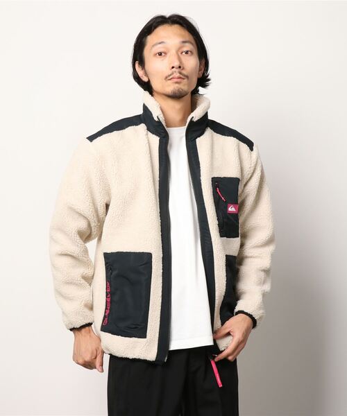 Quiksilver（クイックシルバー）の「クイックシルバー QUIKSILVER MW BOA STAND ZIP JK（その他アウター・メンズ・ベージュ/オリーブ/オフホワイト・LL/S/L/M）」の2枚目の写真