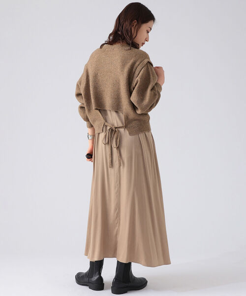 新型モデル B Ming By Beams ニットプルオーバー キャミワンピース 21aw ワンピース B Ming By Beams ビーミングバイビームス のファッション 好評発売中 Arenatheatre Net