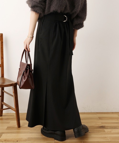 one after another NICE CLAUP（ワンアフターアナザーナイスクラップ）の「Sサイズあり　プリーツ切替えマーメイドスカート（スカート・レディース・ブラック/グレー/ブラウン/ブルー系その他/ピンク系その他・SMALL/MEDIUM）」の17枚目の写真