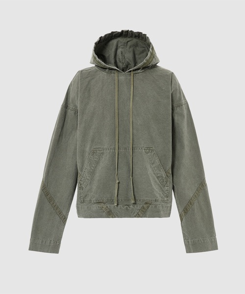 GREG LAUREN（グレッグローレン）の「TENT HOODIE ARMY