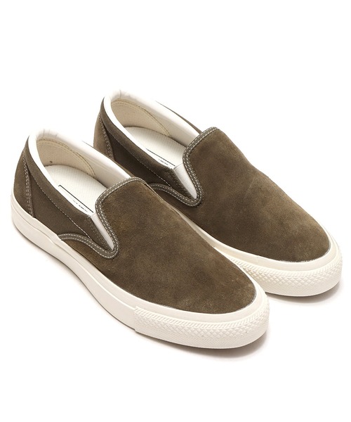 CONVERSE(コンバース)の「CONVERSE CS SLIP-ON SK / コンバース CS スリップオン スケート(スリッポン・メンズ・オリーブ・23.0cm/26.5cm/26.0cm/23.5cm/25.0cm/28.0cm/27.5cm/24.0cm/25.5cm/27.0cm/24.5cm)」の1枚目の写真