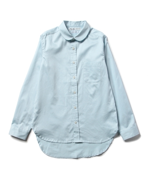 BEAMS BOY（ビームスボーイ）の「BEAMS BOY / サテン チビラウンド ロングテール シャツ（シャツ/ブラウス・レディース・ホワイト/サックスブルー・ONE SIZE）」の17枚目の写真