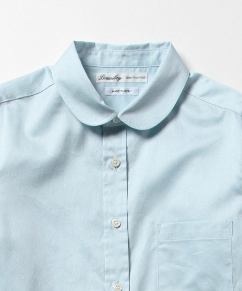 BEAMS BOY（ビームスボーイ）の「BEAMS BOY / サテン チビラウンド ロングテール シャツ（シャツ/ブラウス・レディース・ホワイト/サックスブルー・ONE SIZE）」の18枚目の写真