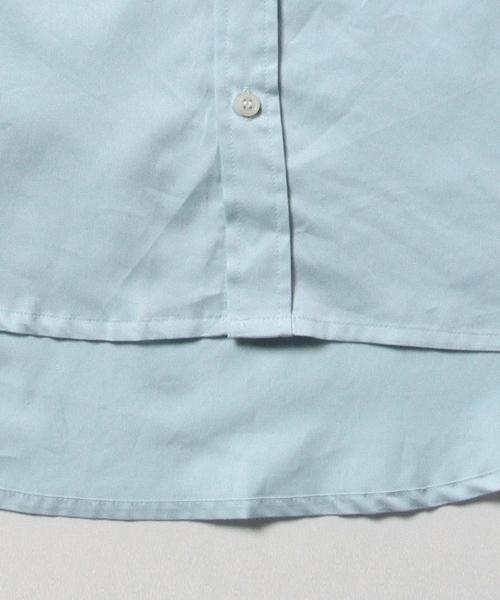 BEAMS BOY（ビームスボーイ）の「BEAMS BOY / サテン チビラウンド ロングテール シャツ（シャツ/ブラウス・レディース・ホワイト/サックスブルー・ONE SIZE）」の20枚目の写真