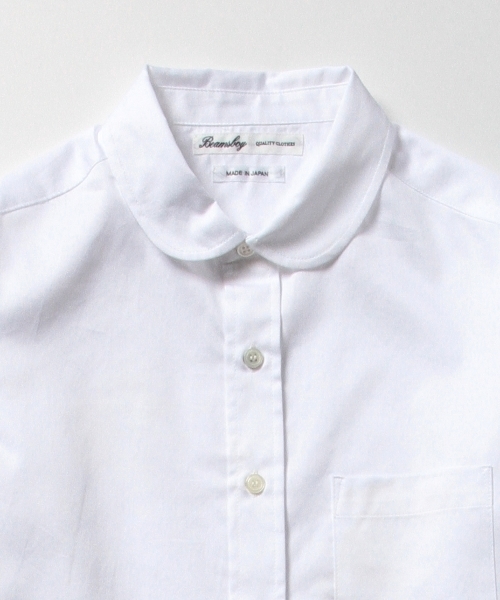 BEAMS BOY（ビームスボーイ）の「BEAMS BOY / サテン チビラウンド ロングテール シャツ（シャツ/ブラウス・レディース・ホワイト/サックスブルー・ONE SIZE）」の12枚目の写真