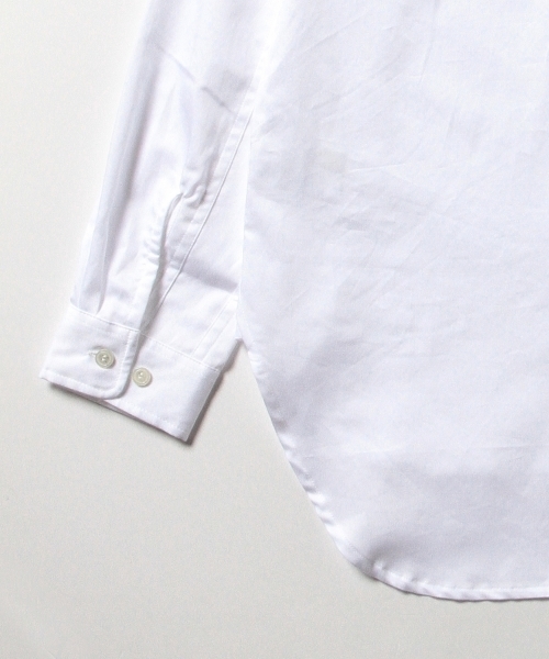 BEAMS BOY（ビームスボーイ）の「BEAMS BOY / サテン チビラウンド ロングテール シャツ（シャツ/ブラウス・レディース・ホワイト/サックスブルー・ONE SIZE）」の13枚目の写真