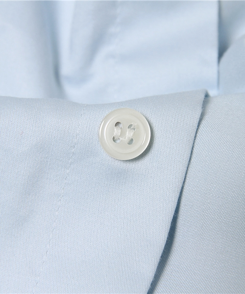 BEAMS BOY（ビームスボーイ）の「BEAMS BOY / サテン チビラウンド ロングテール シャツ（シャツ/ブラウス・レディース・ホワイト/サックスブルー・ONE SIZE）」の3枚目の写真