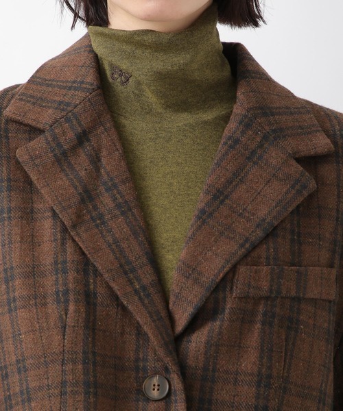 ALAND（エーランド）の「3.3Field Trip／CHECKライナージャケット　2259015（テーラードジャケット・レディース・ネイビー/ブラウン・FREE）」の4枚目の写真