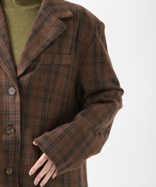 ALAND（エーランド）の「3.3Field Trip／CHECKライナージャケット　2259015（テーラードジャケット・レディース・ネイビー/ブラウン・FREE）」の11枚目の写真