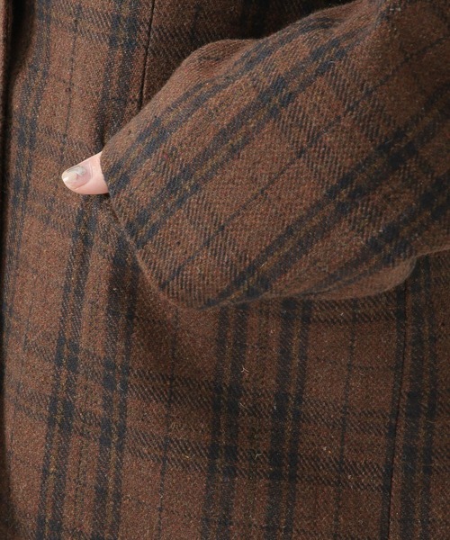 ALAND（エーランド）の「3.3Field Trip／CHECKライナージャケット　2259015（テーラードジャケット・レディース・ネイビー/ブラウン・FREE）」の7枚目の写真