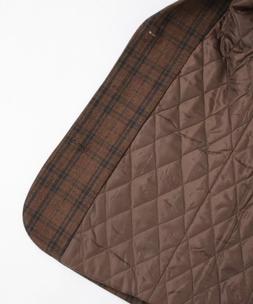 ALAND（エーランド）の「3.3Field Trip／CHECKライナージャケット　2259015（テーラードジャケット・レディース・ネイビー/ブラウン・FREE）」の15枚目の写真