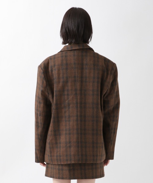 ALAND（エーランド）の「3.3Field Trip／CHECKライナージャケット　2259015（テーラードジャケット・レディース・ネイビー/ブラウン・FREE）」の19枚目の写真