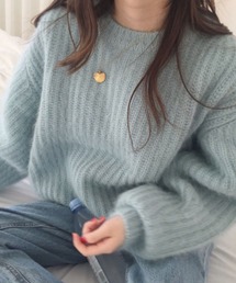 ボリュームスリーブモヘアライクニットプルオーバー【ZOZOTOWN限定】