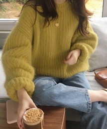 ボリュームスリーブモヘアライクニットプルオーバー【ZOZOTOWN限定】