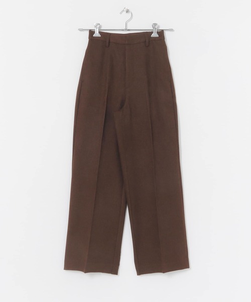 ITEMS URBANRESEARCH（アイテムズ アーバンリサーチ）の「ウールライクストレートパンツ（その他パンツ・レディース・ブラック/ブラウン/ベージュ・FREE）」の4枚目の写真