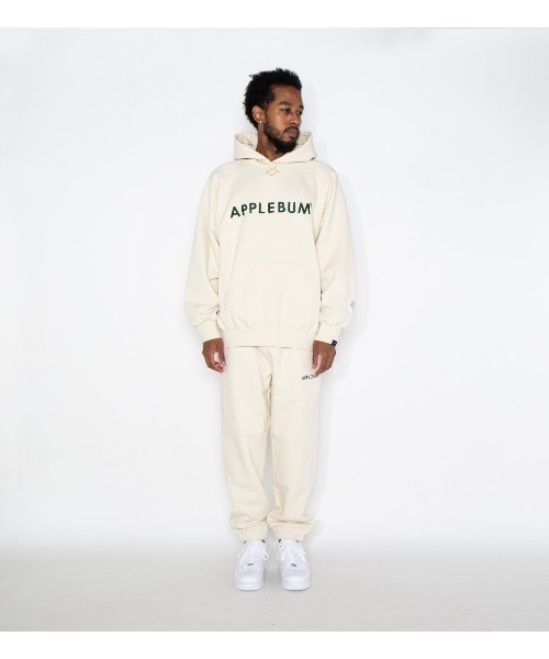 APPLEBUM（アップルバム）の「Logo Ultra Heavy Weight Pants（スウェットパンツ・メンズ・ブラック/アイボリー・X-LARGE/LARGE/MEDIUM）」の14枚目の写真