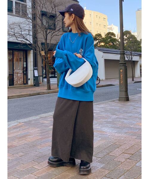 Ungrid（アングリッド）の「スリットニットフィットスカート（スカート・レディース・アイボリー/チャコールグレー/イエロー・FREE）」の15枚目の写真