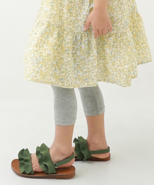 devirock(デビロック)の「7分丈天使のレギンス(レギンス/スパッツ・キッズ・ブラック系その他3/ブラック系その他2/杢グレー/ブラック系その他/ブラック/ヘザーチャコール・80cm/90cm/100cm/120cm/130cm/140cm/110cm/150cm/160cm)」の5枚目の写真