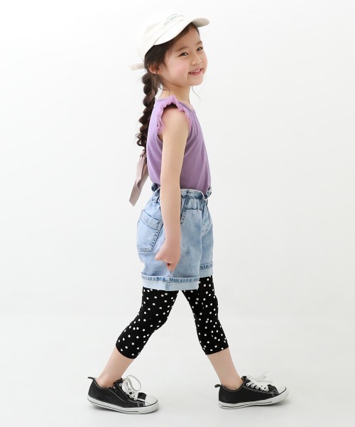 devirock(デビロック)の「7分丈天使のレギンス(レギンス/スパッツ・キッズ・ブラック系その他3/ブラック系その他2/杢グレー/ブラック系その他/ブラック/ヘザーチャコール・80cm/90cm/100cm/120cm/130cm/140cm/110cm/150cm/160cm)」の14枚目の写真