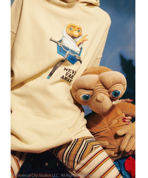 Candy Stripper（キャンディストリッパー）の「//E.T.×Candy Stripper//E.T.LAYERED（パーカー・レディース・ブラック/レッド/アイボリー・2）」の14枚目の写真