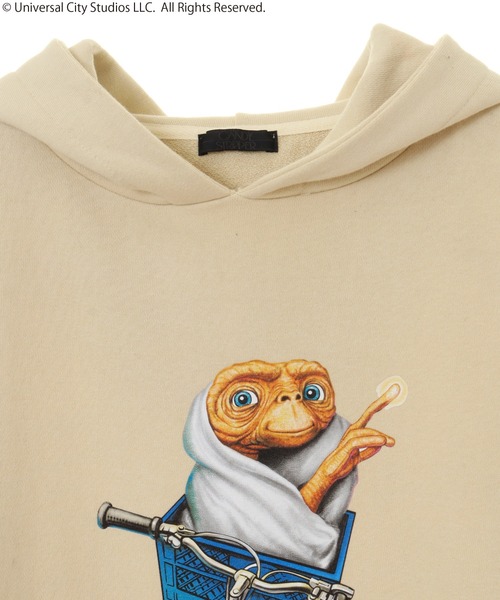 Candy Stripper（キャンディストリッパー）の「//E.T.×Candy Stripper//E.T.LAYERED（パーカー・レディース・ブラック/レッド/アイボリー・2）」の13枚目の写真