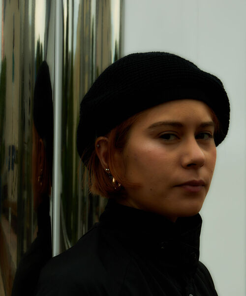 GLOSTER（グロスター）の「【Wu Xing/ウーシン】TAM REFLECTOR（ハンチング/ベレー帽・メンズ・ブラック/ベージュ・FREE）」の2枚目の写真