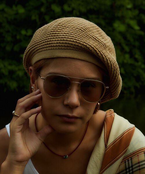 GLOSTER（グロスター）の「【Wu Xing/ウーシン】TAM REFLECTOR（ハンチング/ベレー帽・メンズ・ブラック/ベージュ・FREE）」の3枚目の写真