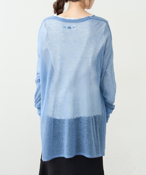 PUAL CE CIN（ピュアルセシン）の「モヘア混チュニック（ニット/セーター・レディース・ブラック/ブラウン/ブルー・FREE）」の18枚目の写真