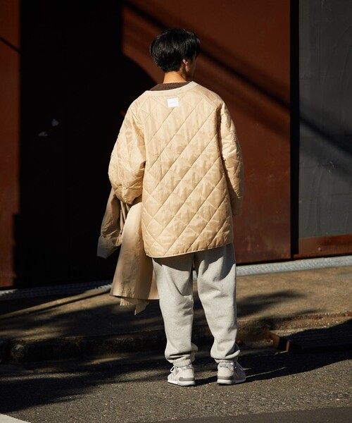 FREAK'S STORE（フリークスストア）の「FREAK'S STORE/フリークスストア 3WAYステンカラーコート/ステンカラーコート/キルティング（ステンカラーコート・メンズ・チャコールグレー/ベージュ/グレイッシュベージュ・MEDIUM/LARGE）」の14枚目の写真