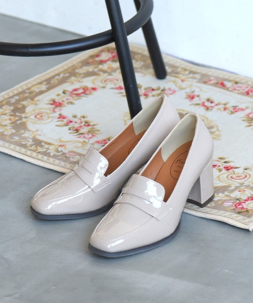 NOFALL（ノーフォール）の「ローファーヒールパンプス（ローファー・レディース・ブラック/ダークブラウン/ブラック系その他/ベージュ系その他・L/LL/S/M/3L/SS）」の4枚目の写真