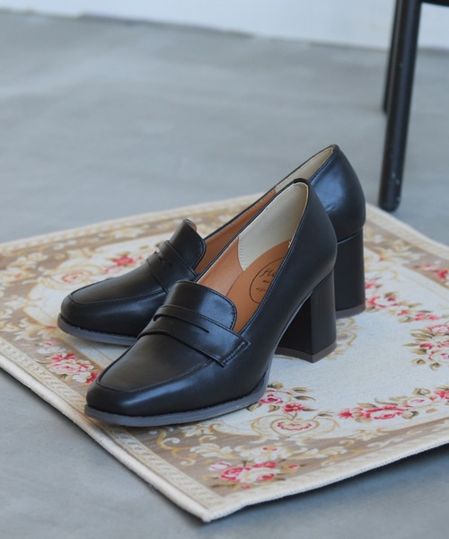 NOFALL（ノーフォール）の「ローファーヒールパンプス（ローファー・レディース・ブラック/ダークブラウン/ブラック系その他/ベージュ系その他・L/LL/S/M/3L/SS）」の8枚目の写真