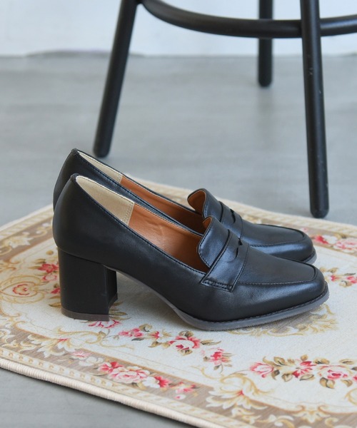 NOFALL（ノーフォール）の「ローファーヒールパンプス（ローファー・レディース・ブラック/ダークブラウン/ブラック系その他/ベージュ系その他・L/LL/S/M/3L/SS）」の9枚目の写真