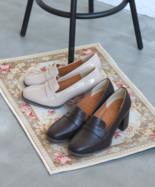 NOFALL（ノーフォール）の「ローファーヒールパンプス（ローファー・レディース・ブラック/ダークブラウン/ブラック系その他/ベージュ系その他・L/LL/S/M/3L/SS）」の13枚目の写真